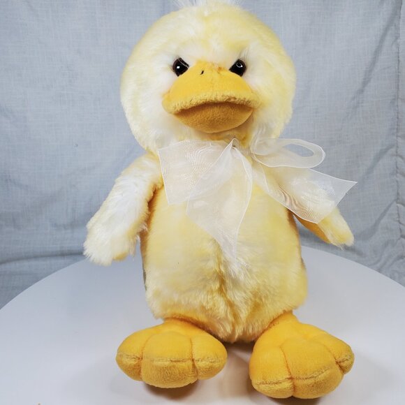 Large Caltoy Yellow Plush VERY CUTE Easter Duck Stuffed Animal 12" - Picture 1 of 6
